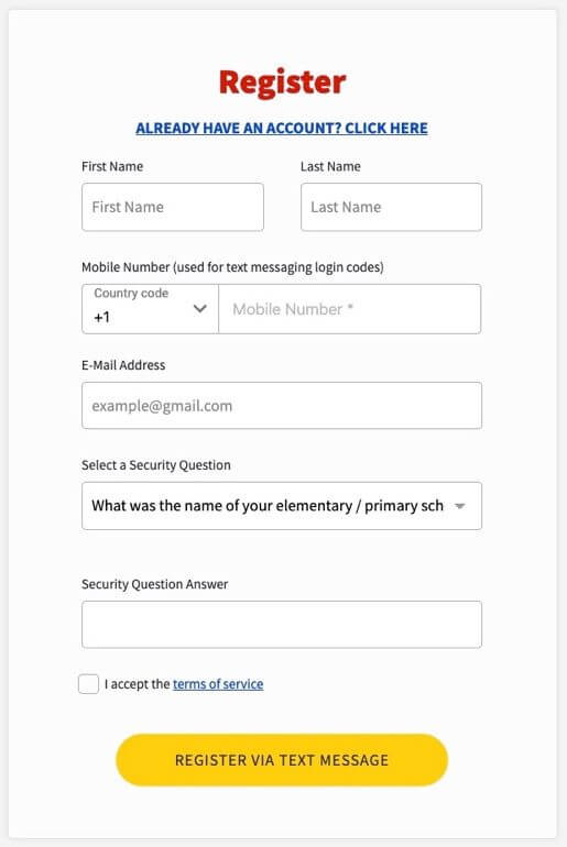 Registration Form Image