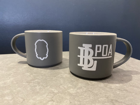 LBPOA 16 Ounce Gray Coffee Mug