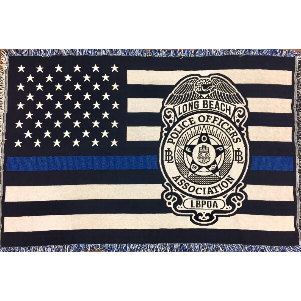 LBPOA Thin Blue Line Blanket